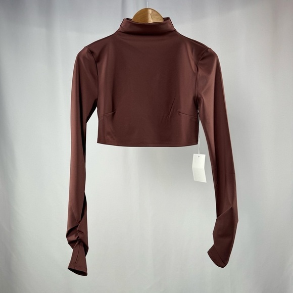NWT‎ Not Yours To Keep Julia Crop Top in Mocha Size Small - Picture 4 of 10